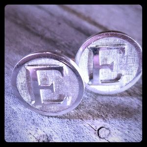 Vintage Letter E Cufflinks